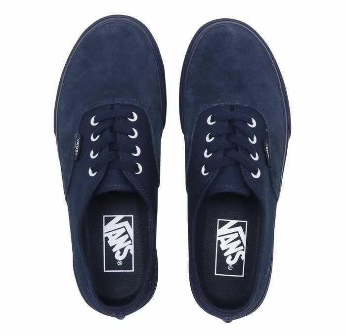 最値!定価7150円!新品!ラスト1点!バンズVANS オーセンティック OFF THE WALL ロゴ スニーカー スケート スケーター シューズ ネイビー 25cm_画像3