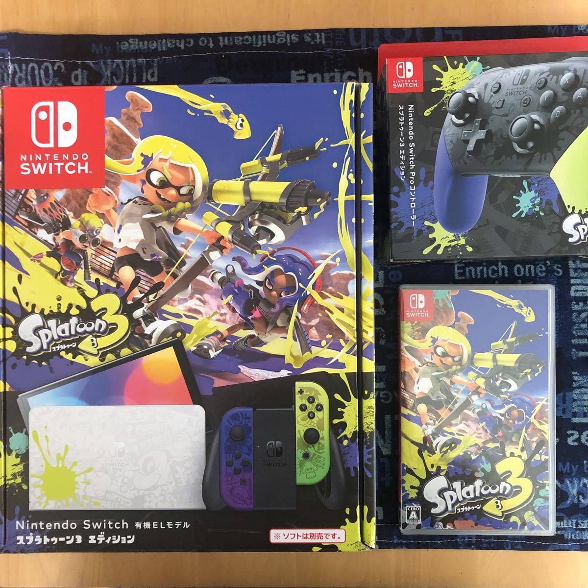 新品未開封 Switch本体 プロコン スプラトゥーン3エディション ソフト