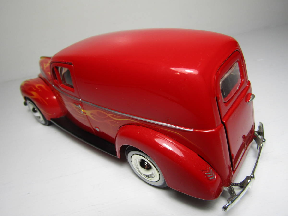 FORD 1/24 フォード フレイムス デリバリー バン 1940 V8 Sedan Delivery Hot Rod ホットロッド Moon アメリカンマッスル ホワイトリボン_画像10