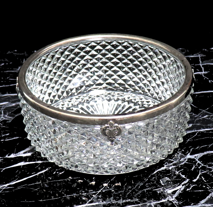 オールド・バカラ(BACCARAT) ディアマン・ビゾー 21.5cm 1.5kg 特大 銀