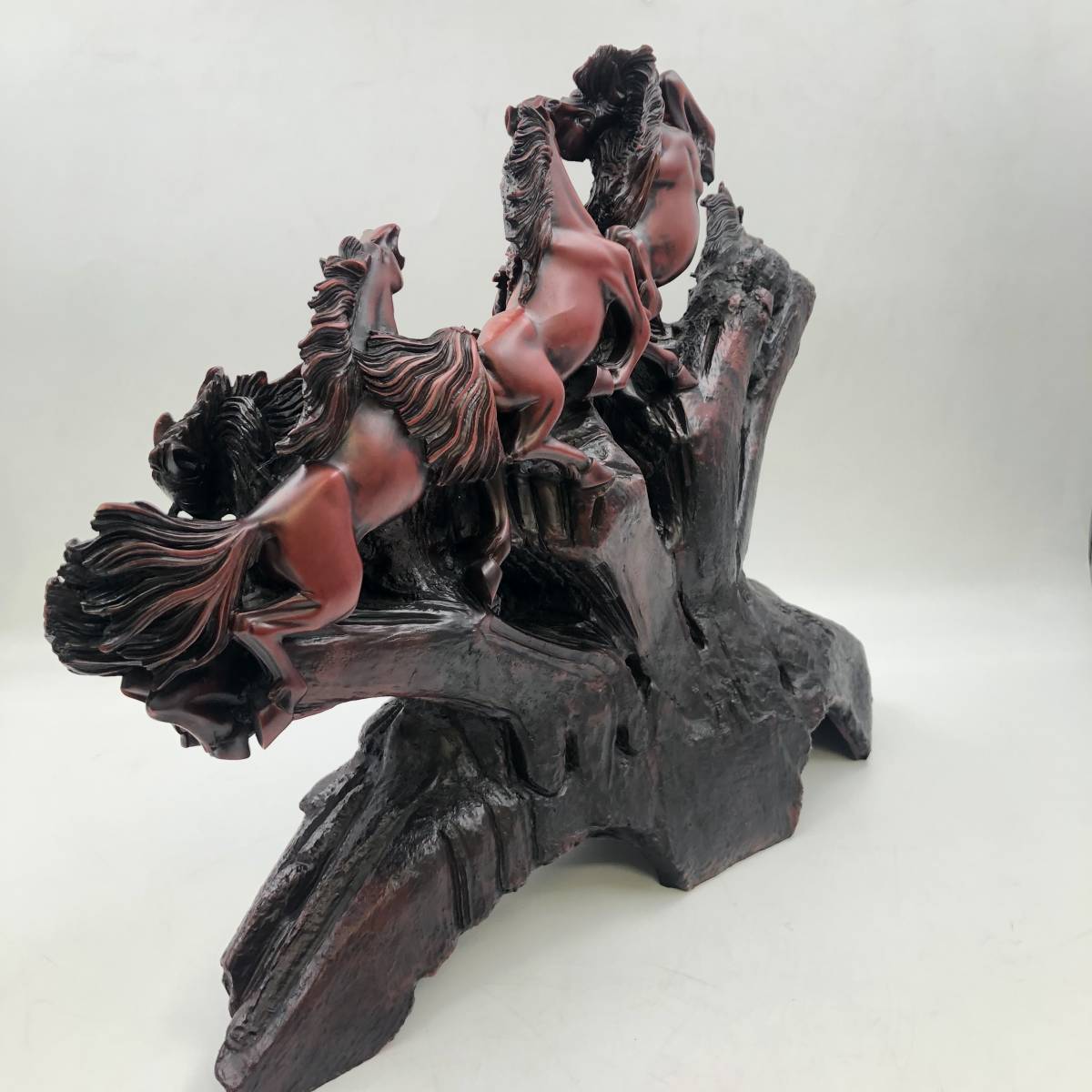 九頭馬 縁起物置物 アンティーク 骨董品 (FC282Z005HK) 風水 九頭馬 縁起物置物 アンティーク 骨董品 (FC282Z005HK) 風水