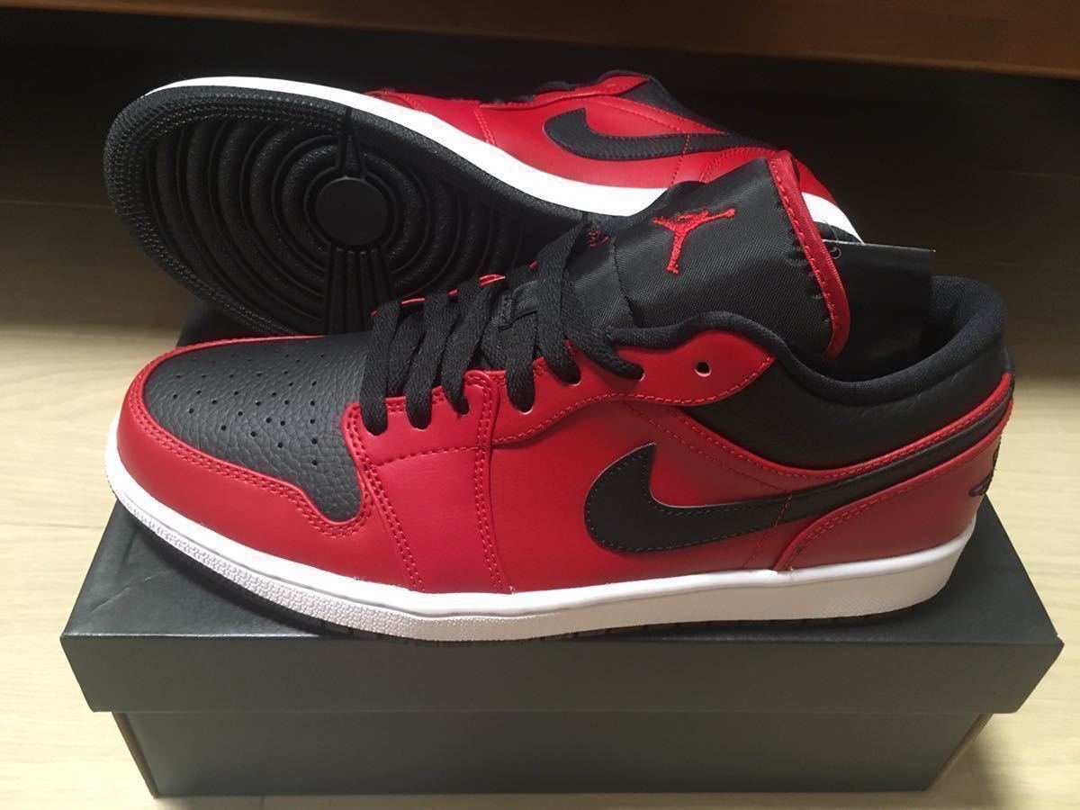 新品未使用】NIKE AIR JORDAN 1 LOW VARSITY RED 27.5cm us9.5 ナイキ