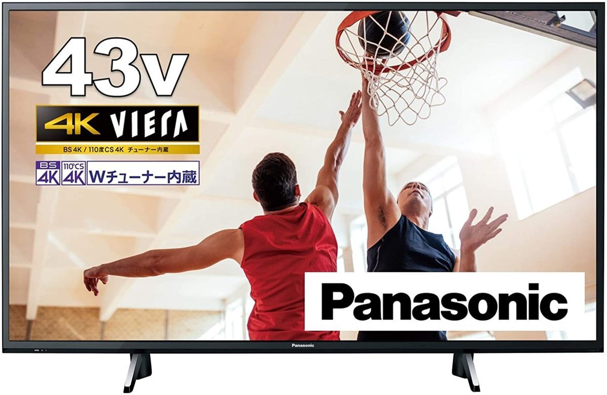 パナソニック 43V型液晶テレビ 4Kダブルチューナー内蔵 TH-43GX755　無線LAN/ブラウザ機能/VOD搭載/2画面分割 引取可_画像1