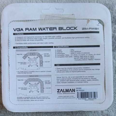 ZALMAN VGA RAM WATER BLOCK ZM-RWB1 の画像5