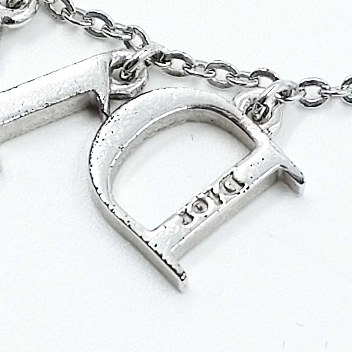 1円スタート Christian Dior クリスチャンディオール ロゴ ネックレス