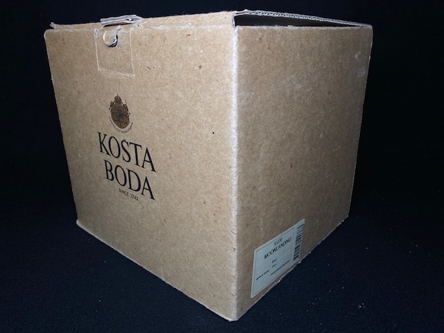 KOSTA BODA コスタボダ フラワーベース ボウル 『Moonlanding』モニカ・バックストロム デザイン 花瓶 箱 硝子 スウェーデン 北欧 オブジェの画像10
