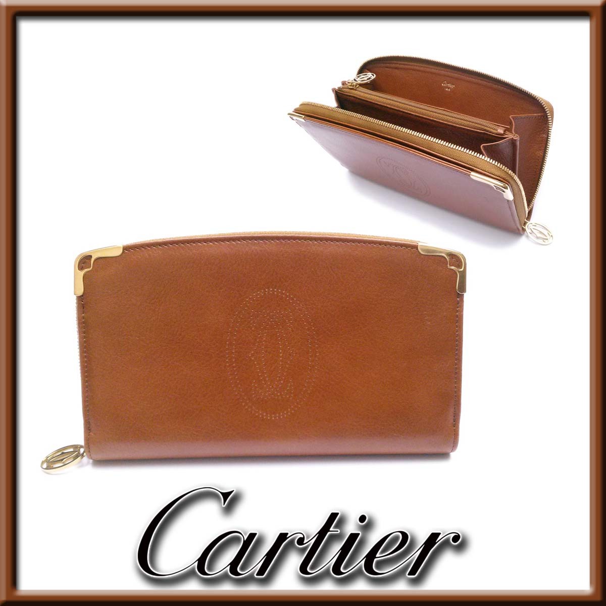 新品同様‼️ カルティエ Cartier 財布 長財布 ラウンドファスナー