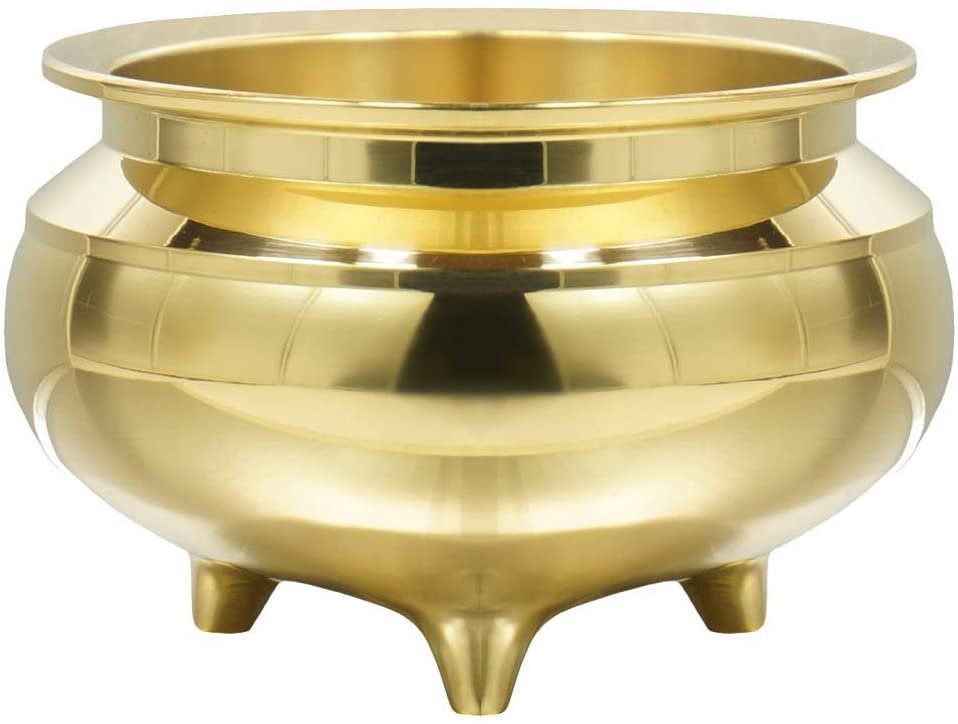 机上香炉　上磨　3.5寸［仏具］