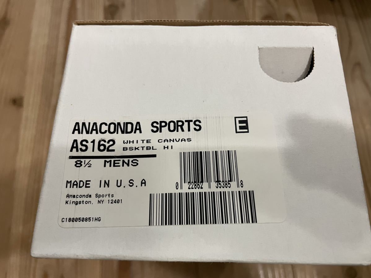 デッドストック 超稀少 USA製 × アナコンダスポーツ 8ハーフ コンバース