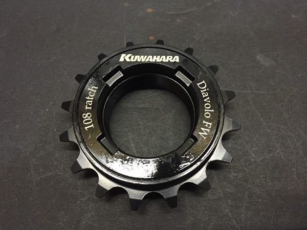 新品即決 Diavolo KUWAHARA FW ピスト/シングルギア/BMX BLACK 18T 108