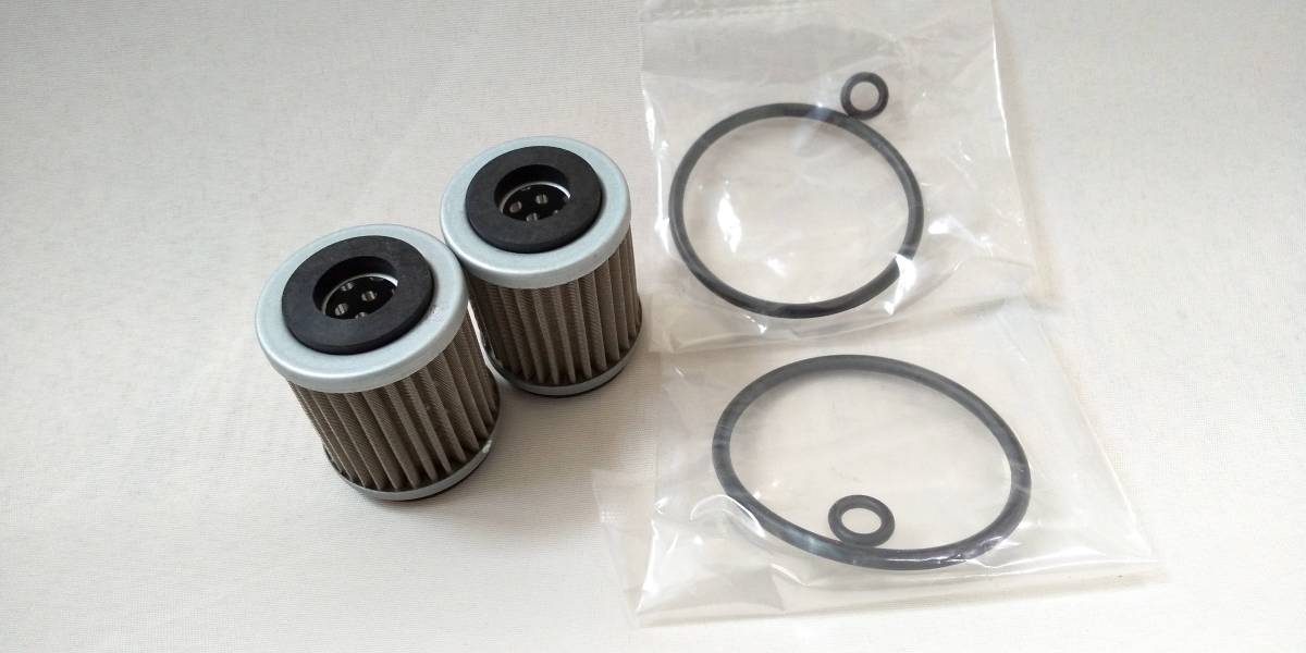 サマーセール35%オフ オイルフィルター2個 ガスケットOリング付 SR125