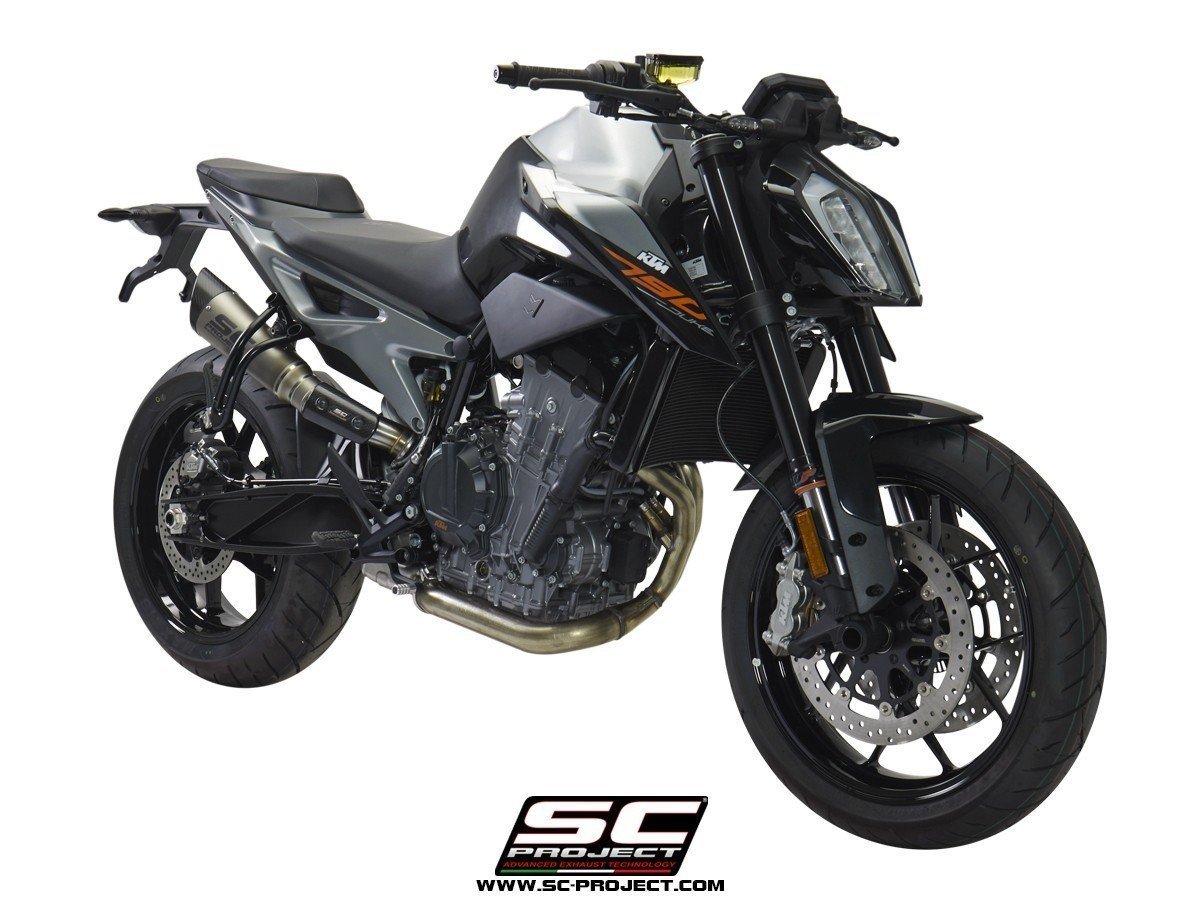 【国内在庫】SC-PROJECT SCプロジェクト S1スリップオンサイレンサー (バッフル付属 / キャタライザー対応) KTM 790 DUKE デューク '18-20_画像3