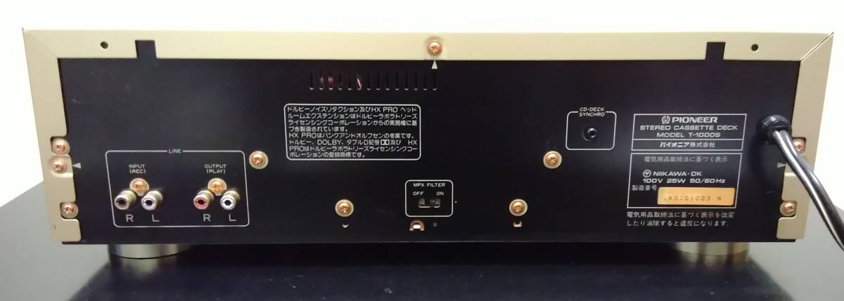 パイオニア ステレオカセットデッキ T-1000S PIONEER パイオニア ステレオカセットデッキ T-1000S PIONEER