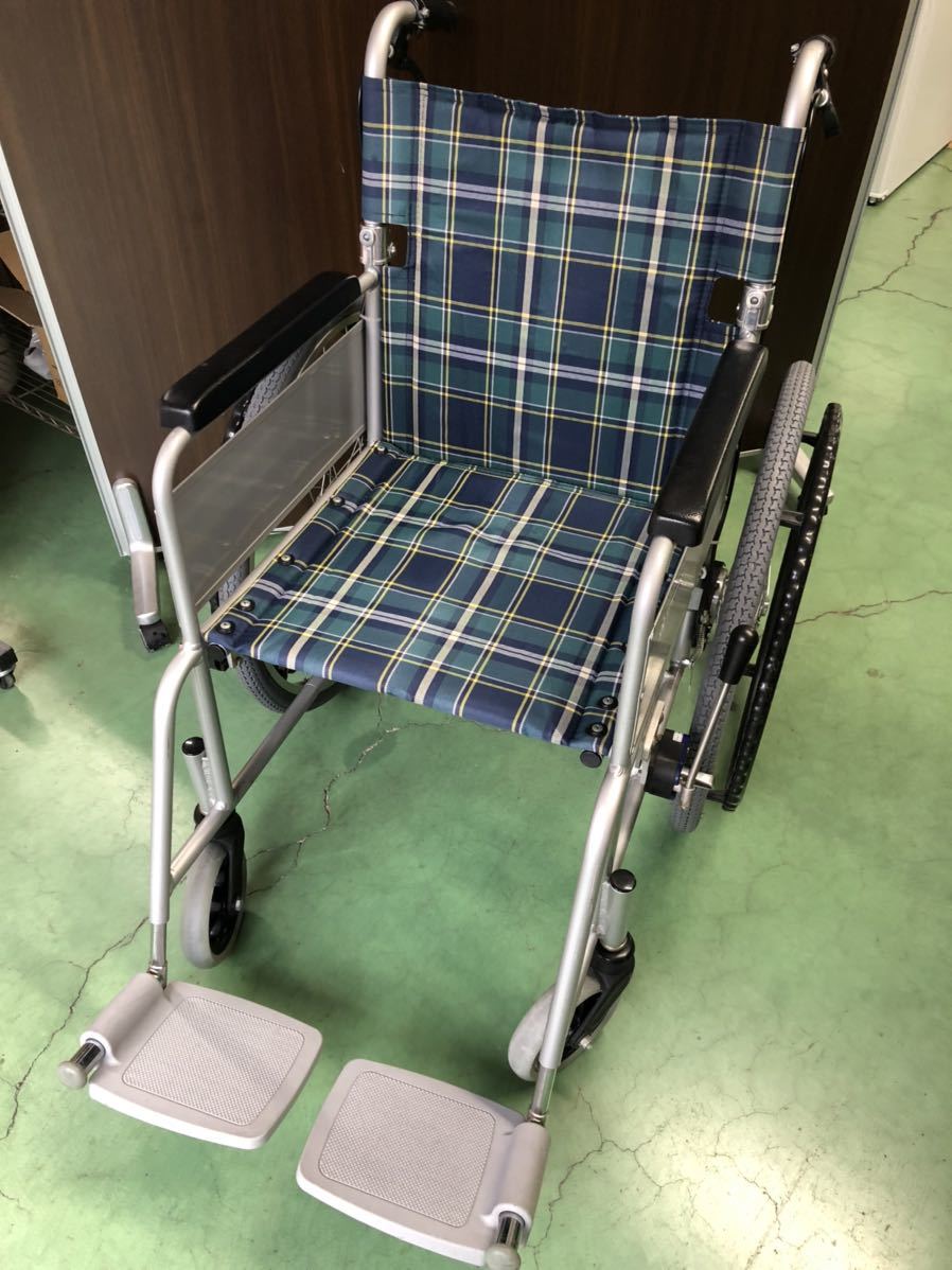 美品 KAWAMURA カワムラ 車椅子 車イス 介助 介護 アルミ製 カワムラ