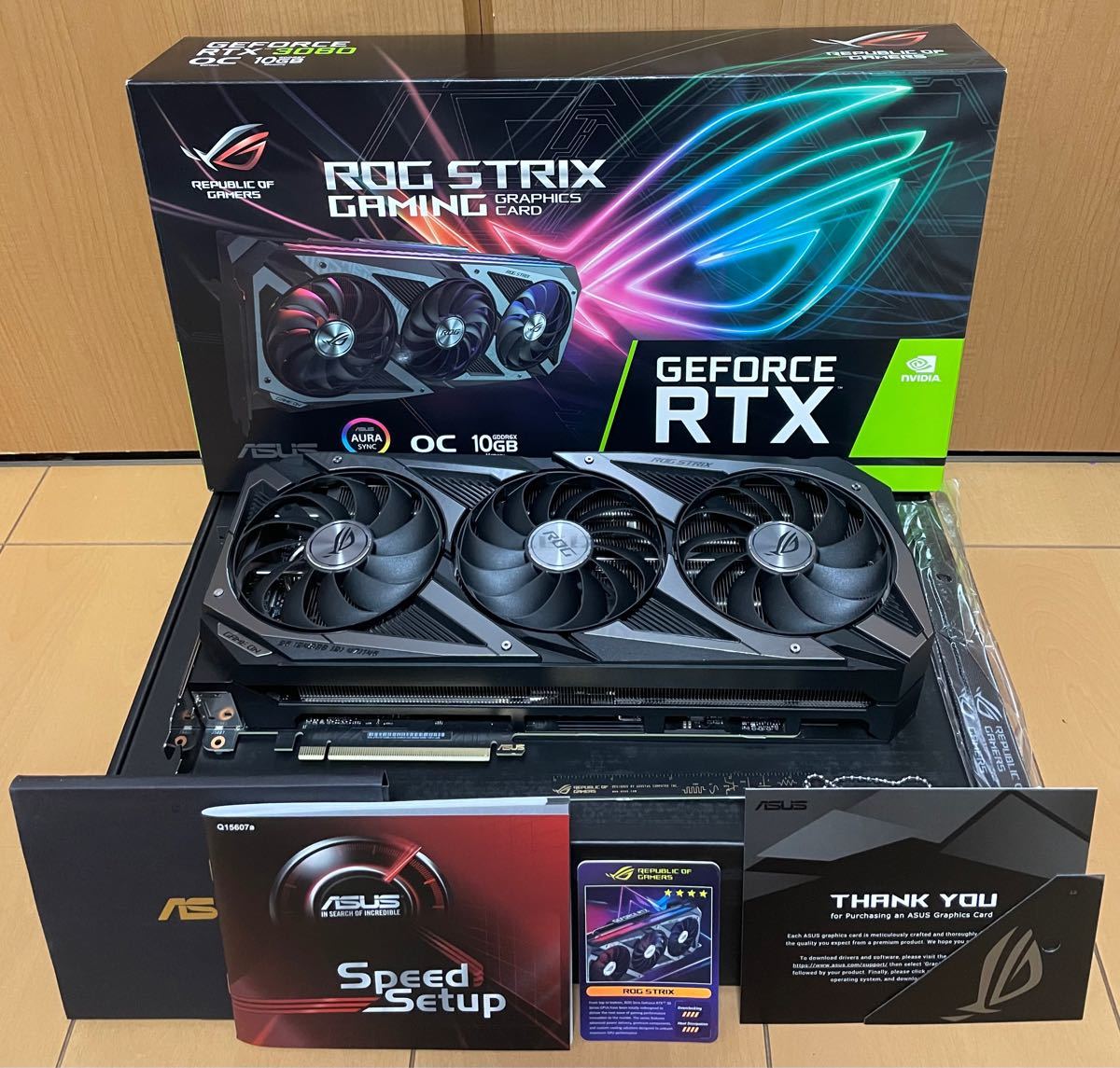 ASUS GeForce RTX 3080 グラフィックボード ROG-STRIX-RTX3080-O10G-GAMING