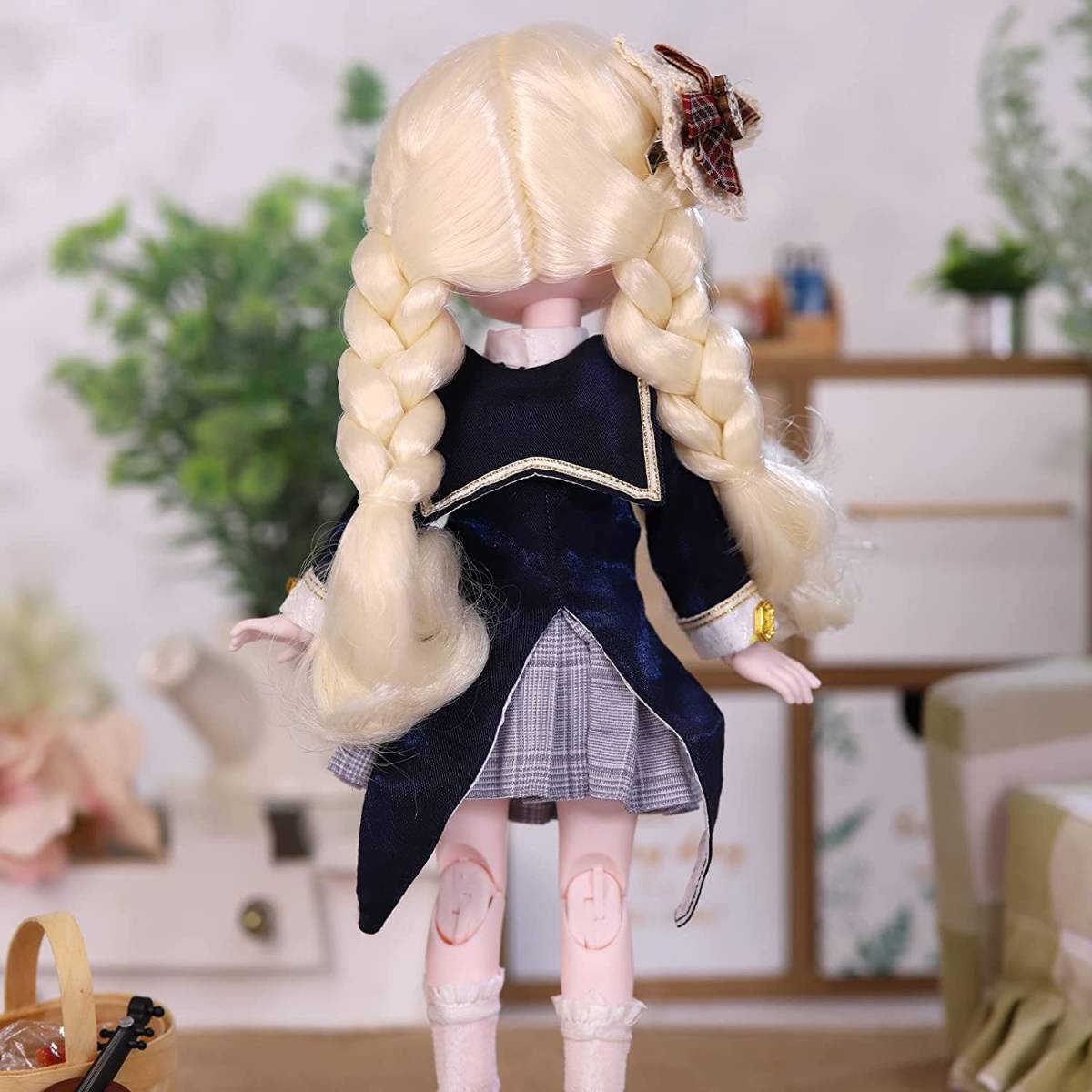 リアルに動く 球体関節人形 服 靴 Qingfeng 1/6 BJD フィギュア ドール 可動 ジョイント インテリア おままごと 女の子 おもちゃ ホビー_画像4