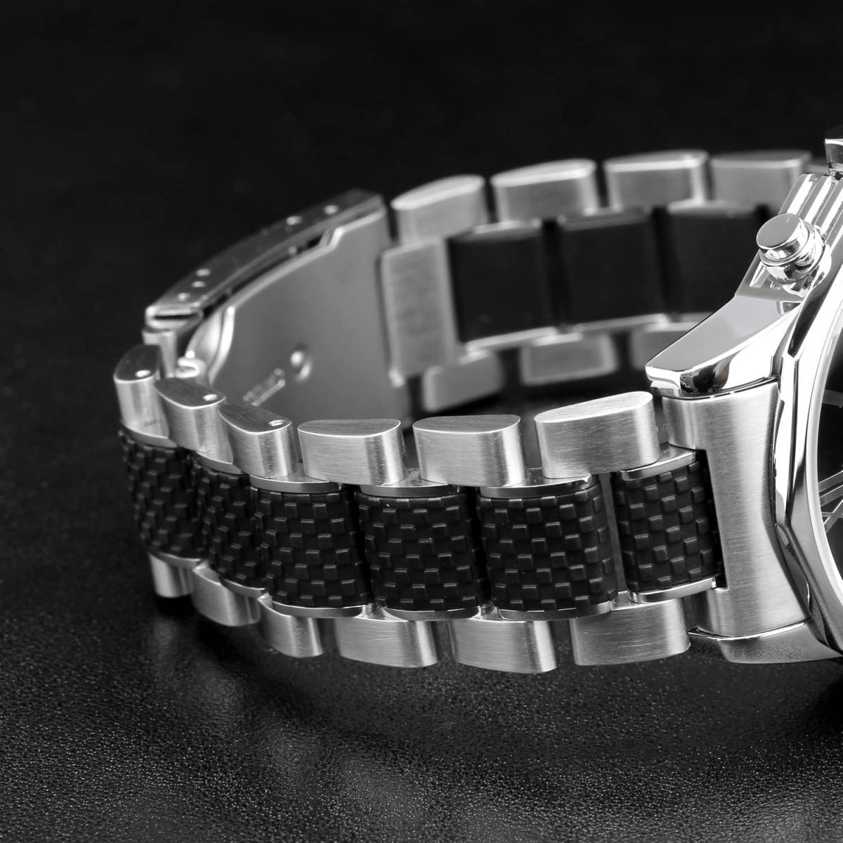 イタリアブランド 腕時計 クロノグラフ クォーツ 防水 ホワイト/ブラック アンティーク メンズ ウォッチ カジュアル フォーマル おしゃれ
