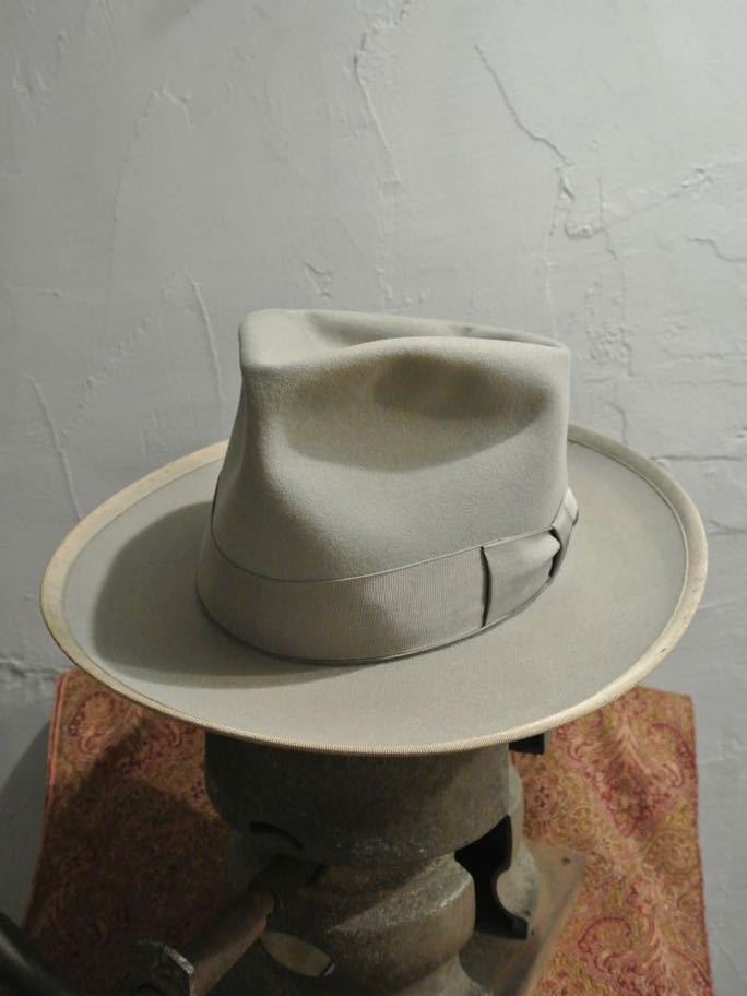 VINTAGE STETSON whippet 40s 1/8 57cmヴィンテージステットソン