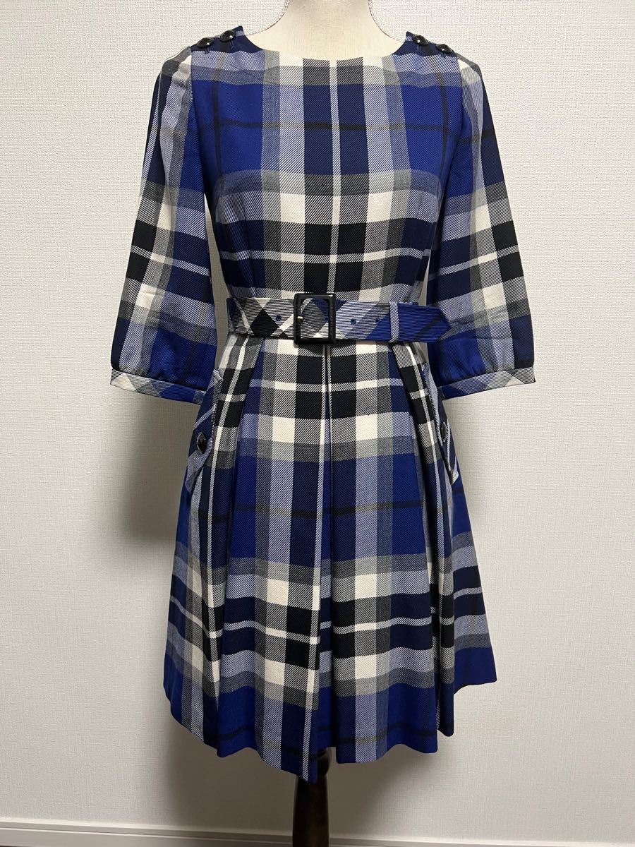 BLUE LABEL】美品 ブルーレーベル ワンピース 38号 チェック - apsmo 【返品交換不可】 LABEL】美品 ブルーレーベル ワンピース 38号 チェック 【BLUE ひざ丈ワンピース