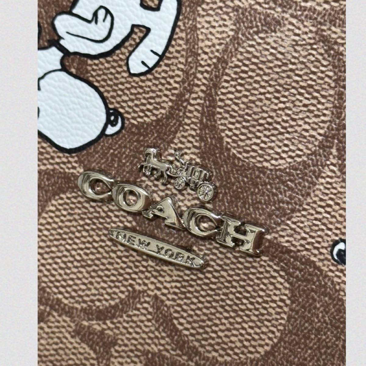 新品・未使用 COACH コーチ スヌーピー SNOOPY コラボ トートバッグ