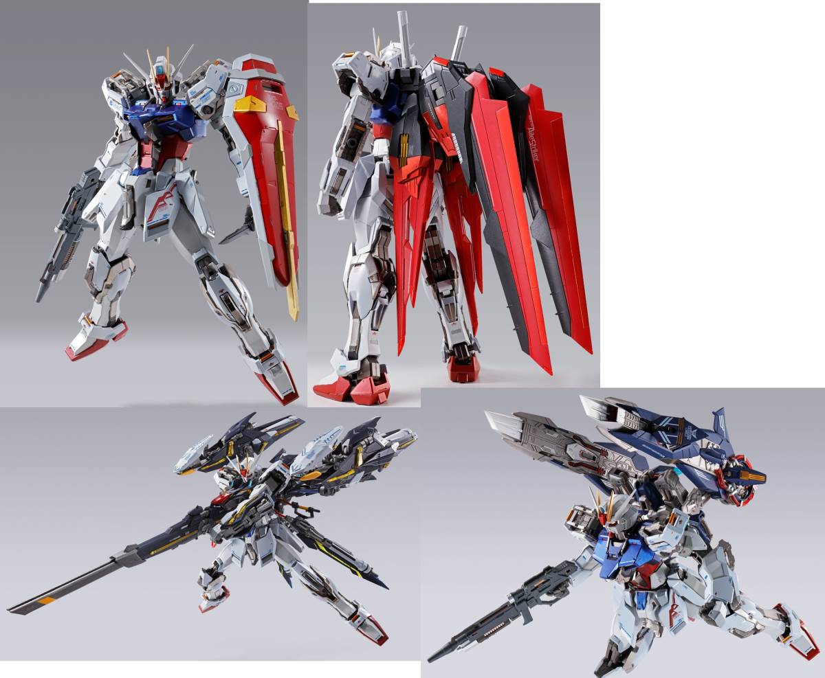 【4点未開封】METAL BUILD ストライクガンダム10th エールストライカー ライトニングストライカー ローエングリンランチャー メタルビルド