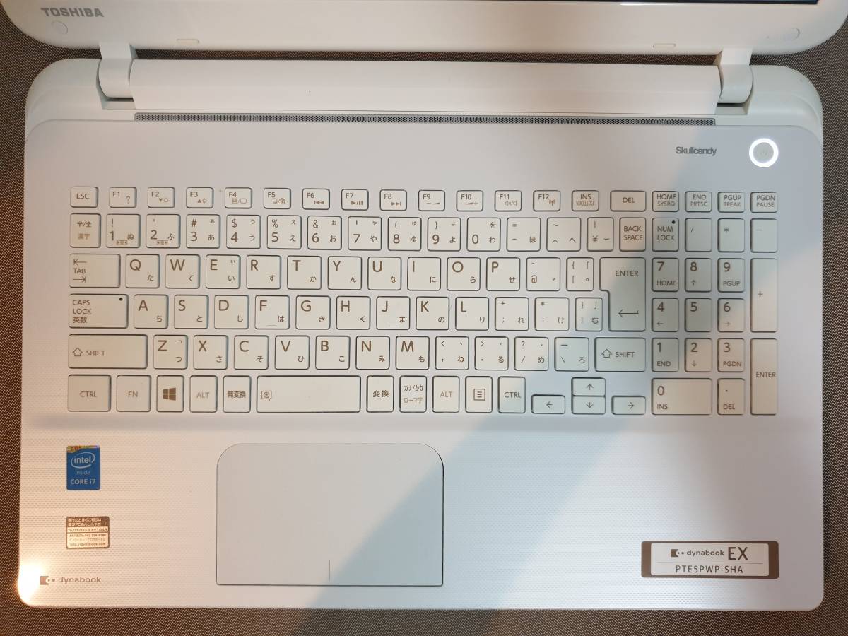 東芝 dynabook EX/PTE5PWP-SHA Core i7 5500U 8GBメモリ 256GB SSD DVD