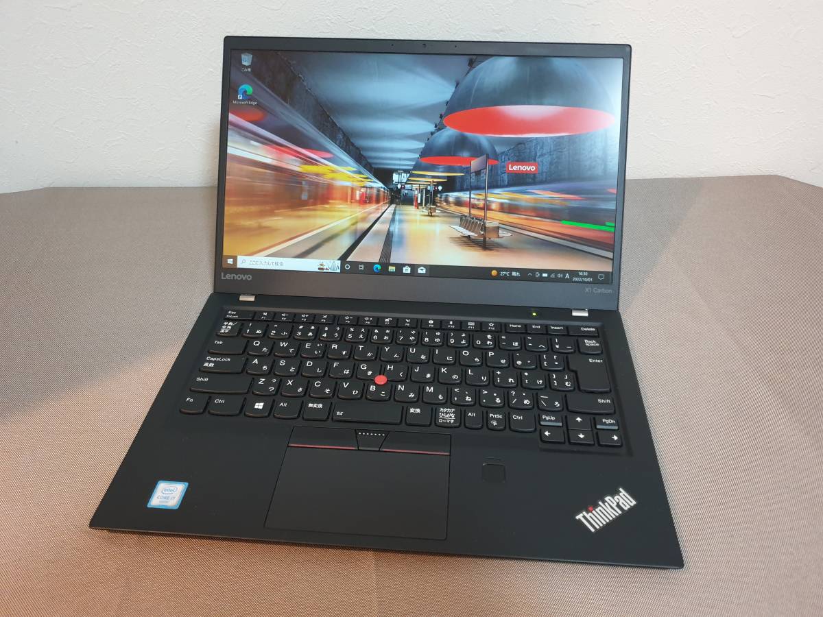 Lenovo ThinkPad X1 Carbon 2017 Core i7 6500U 8GBメモリ NVMe 256GB