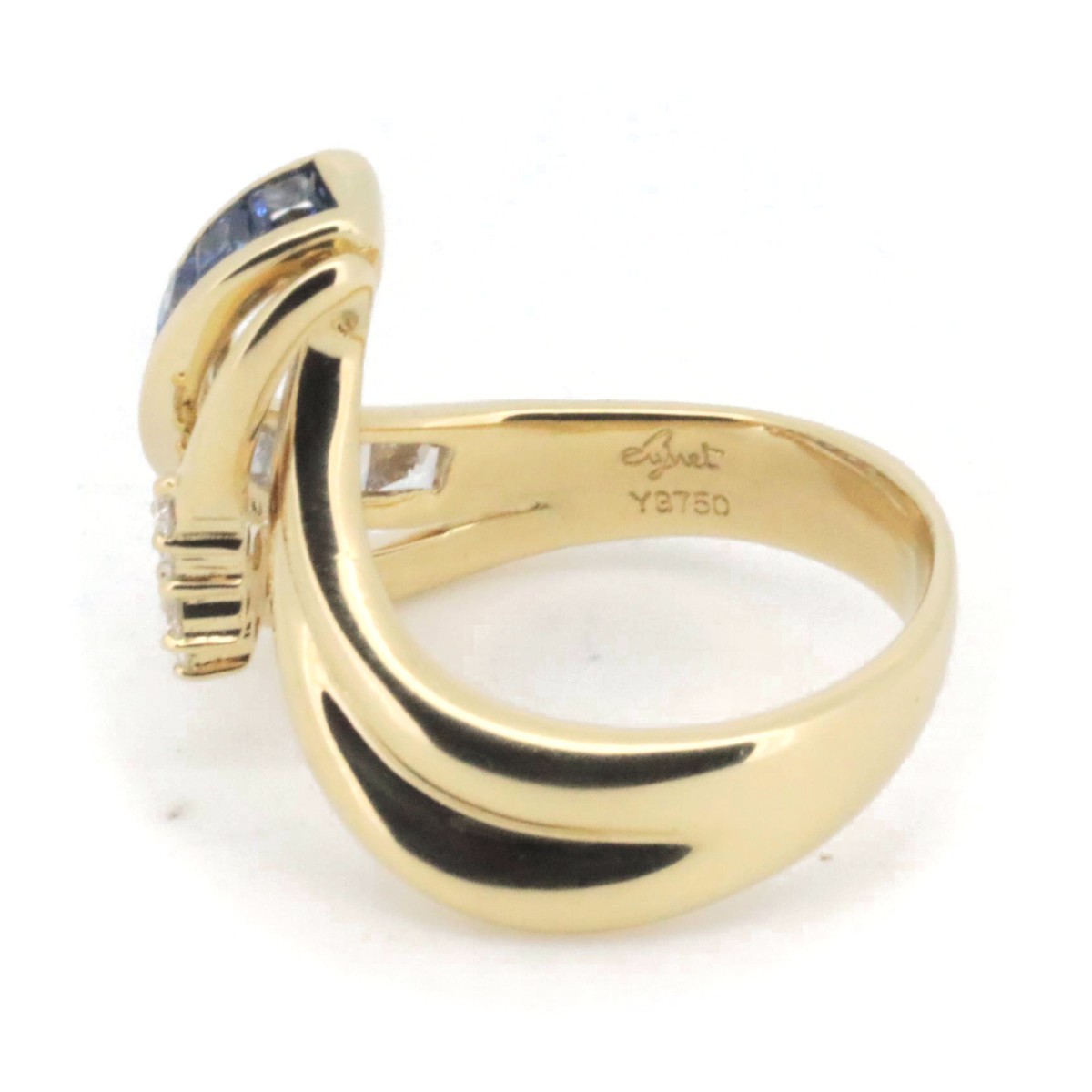 ジュネ サファイア ダイヤモンドリング 指輪 12.5号 S0.82ct D0.18ct