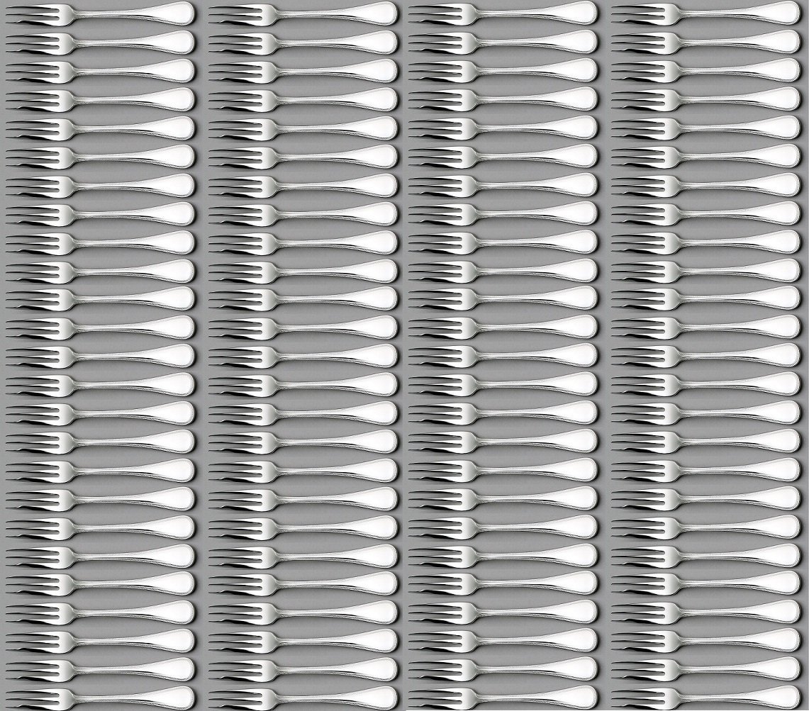 ☆ラッキーウッドフレンチアクセントケーキフォーク100本高級