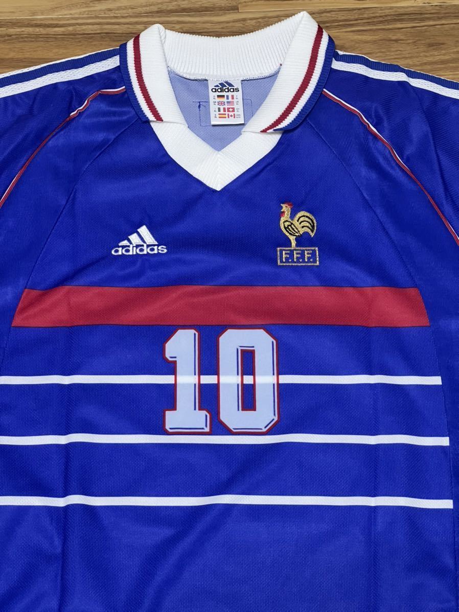 ☆正規品☆フランス代表1998(H) #10 ジダン W杯着用 優勝モデル 星なし