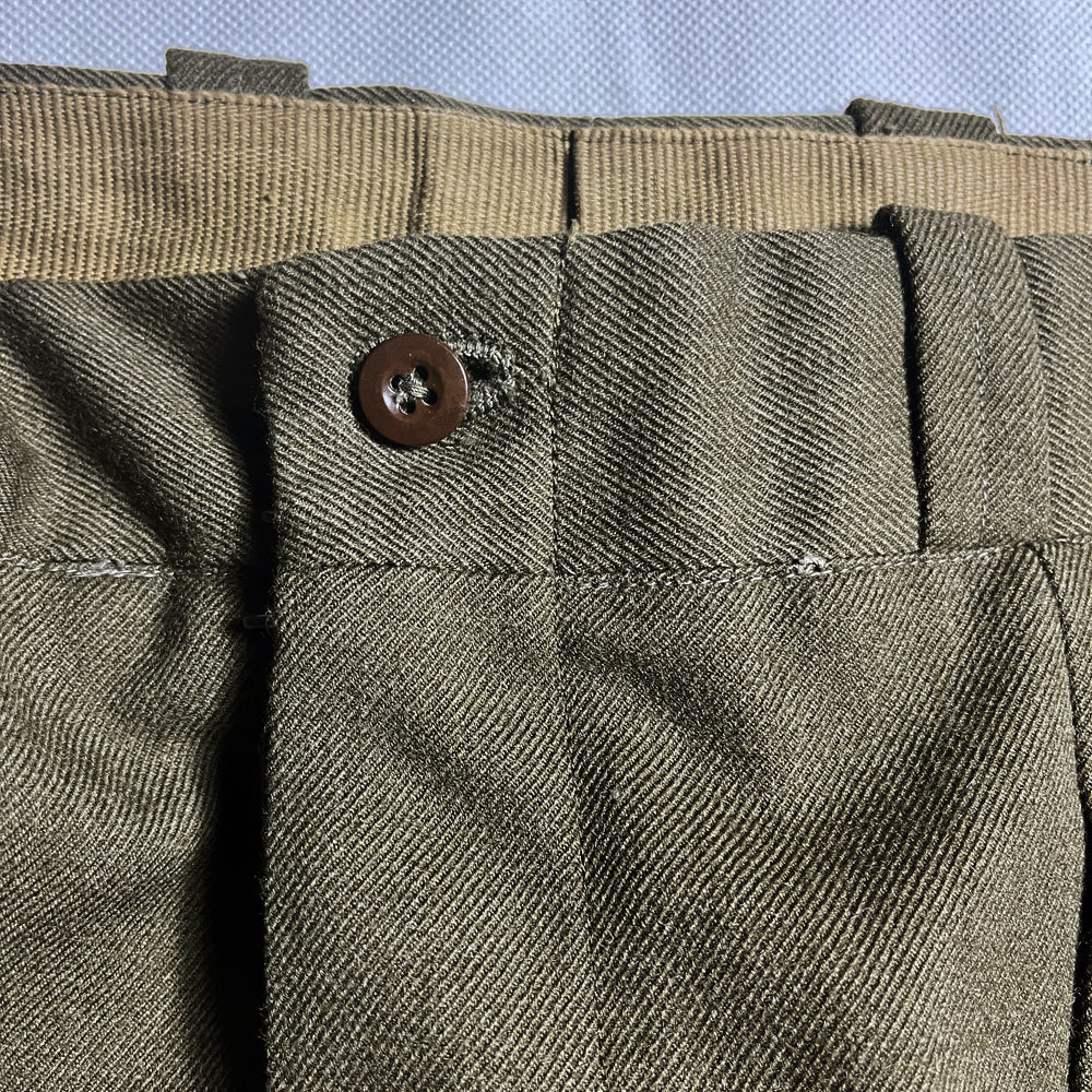 NOS! 50's フランス軍 ウール ギャバジン パンツ m52 m-52 french army wool trousers pants フレンチアーミー デッドストック dead stock_画像3