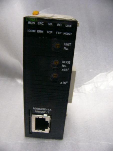 ☆動作保証美品☆ OMRON PLC CJ1W-ETN21 Ver1.5 高性能Ethernet 複数有 ...