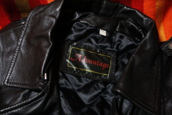  rare England made 80s Vintage long leather rider's jacket UK long Jean la rocker 666 Schott moz Lewis Leathers 70s 90s