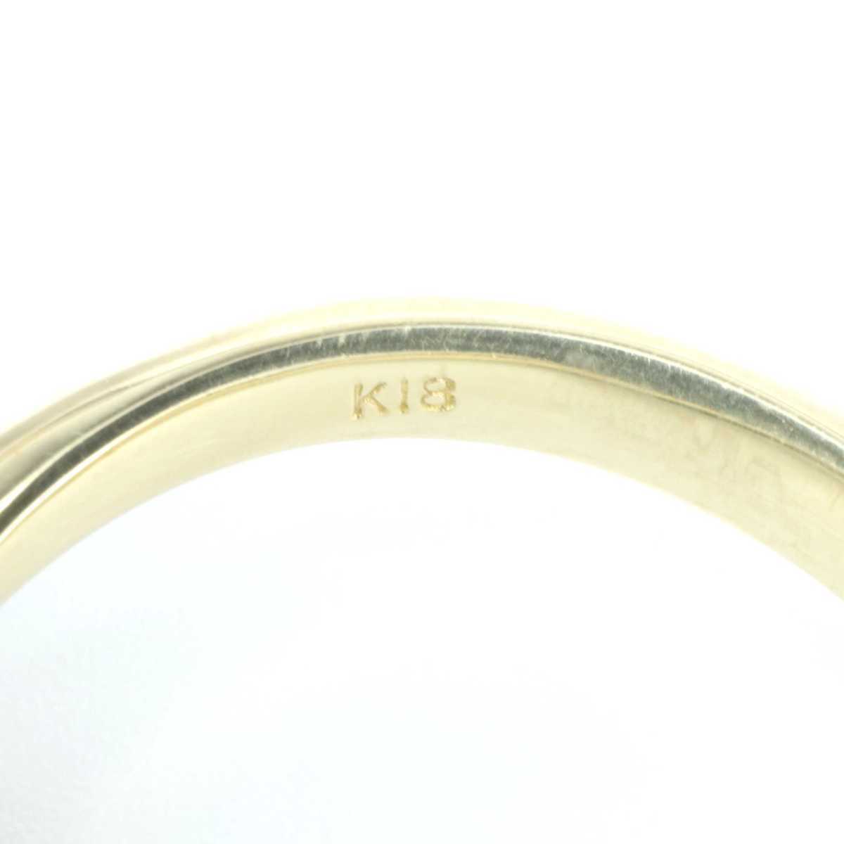 【DJ】K18YG ゴールデンパール 12.5mm /ダイヤモンド 0.52ct リング 約13号 指輪 アクセサリー 送料無料 新品仕上げ済み M407566_画像7