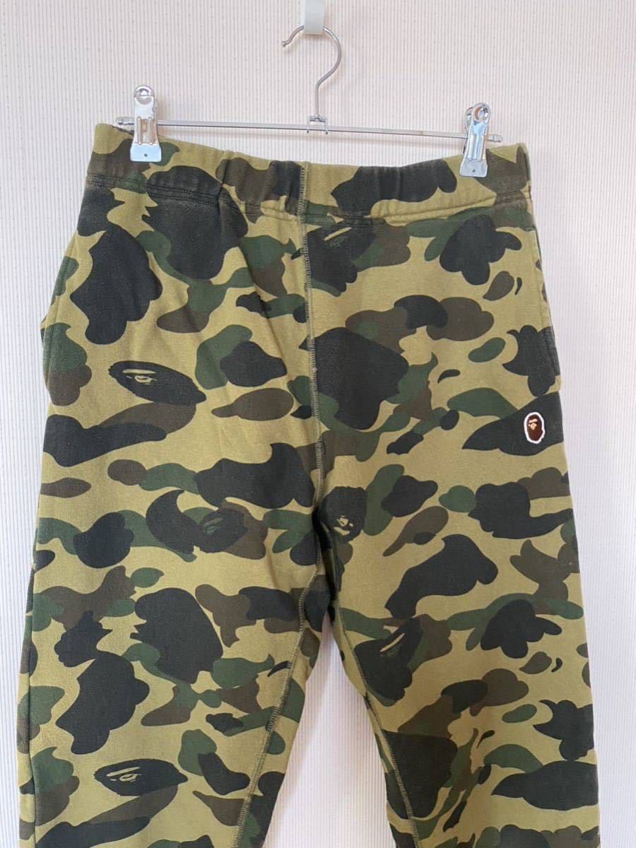 1回着美品 A Bathing Ape アベイシングエイプ CAMO SWEAT PANTS