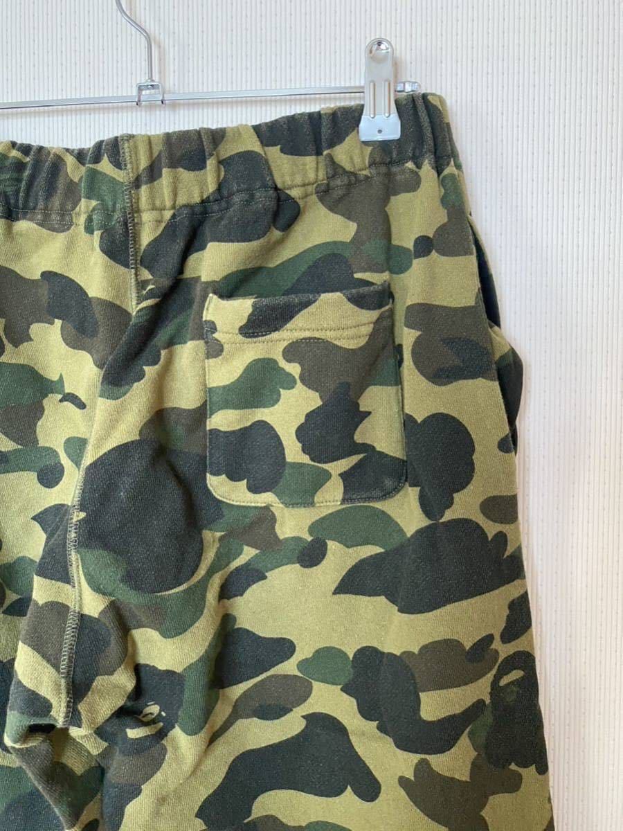 1回着美品 A Bathing Ape アベイシングエイプ CAMO SWEAT PANTS