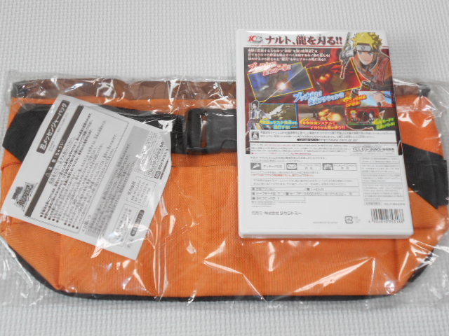 Wii★NARUTO ナルト 疾風伝 龍刃記 特典付 忍メッセンジャーバッグ★箱付・説明書付・ソフト付_画像2