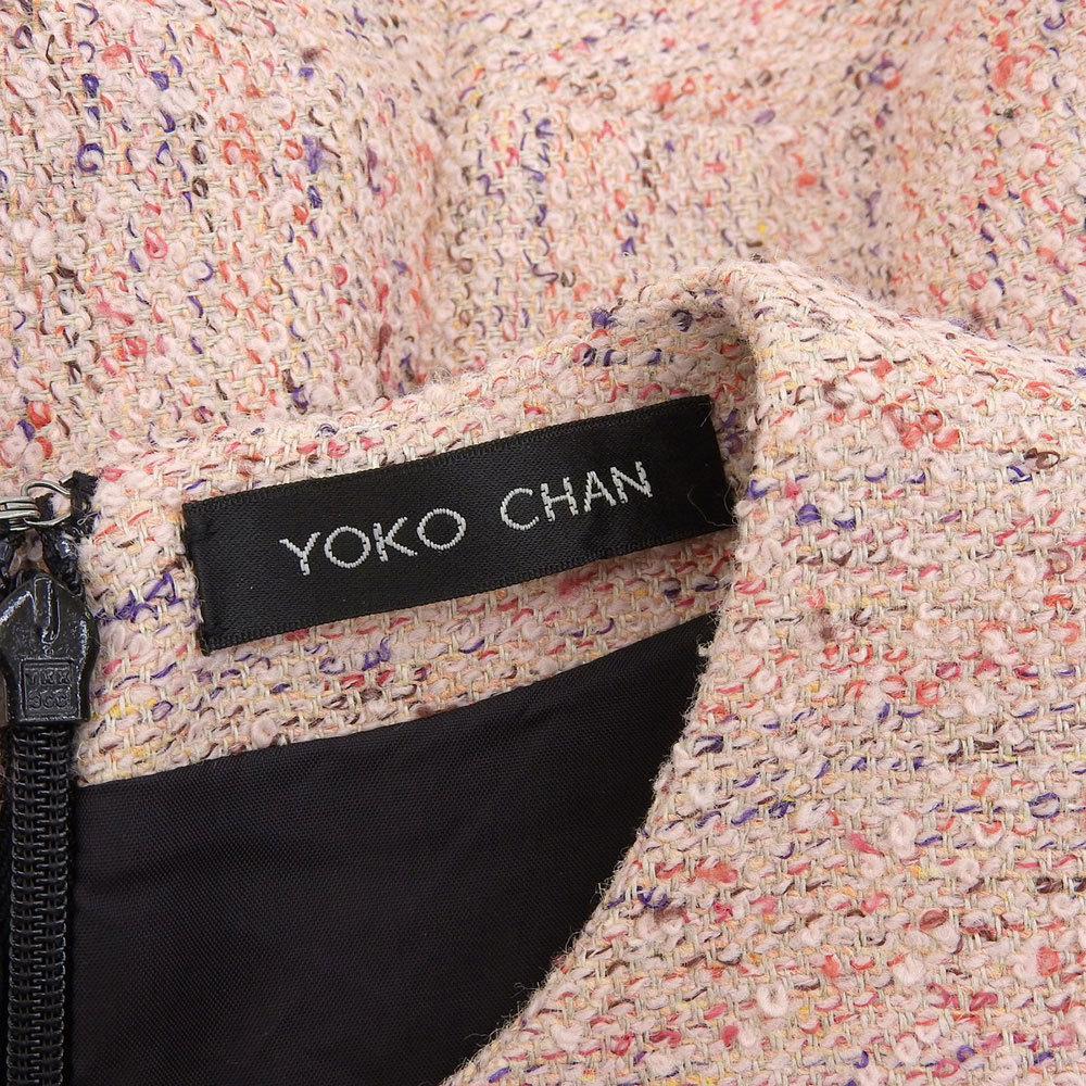 YOKO CHAN ヨーコチャン ツイードバルーンドレス ワンピース レディース ピンク 38 YCD-520-545_画像4