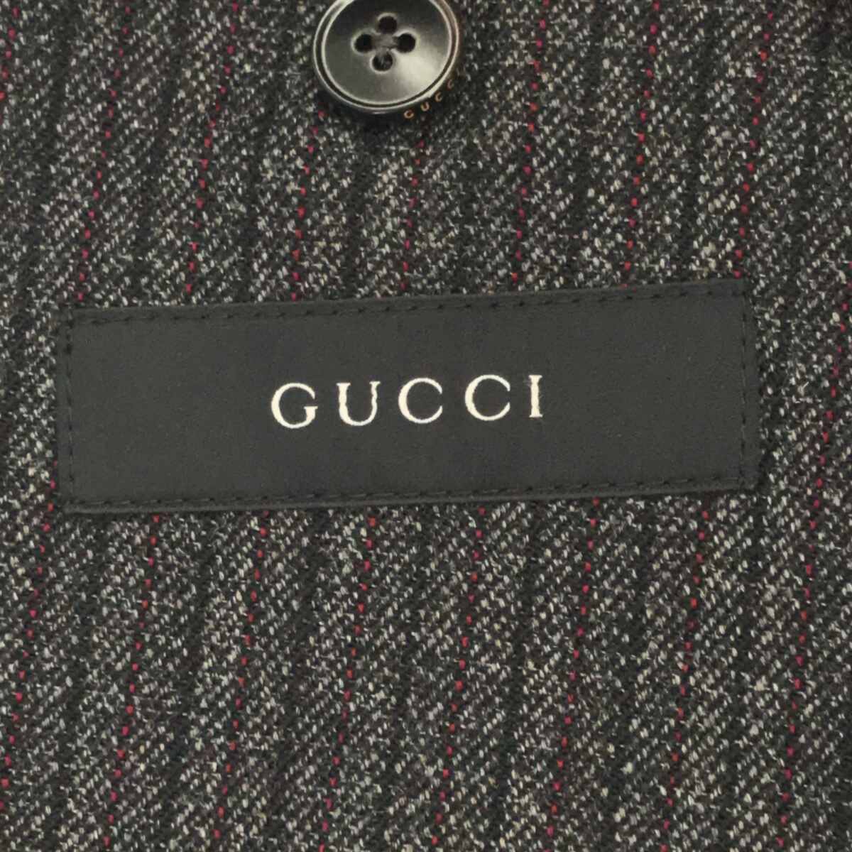 美品/国内正規 GUCCI グッチ 347320/335318 ストライプ ウール 2B