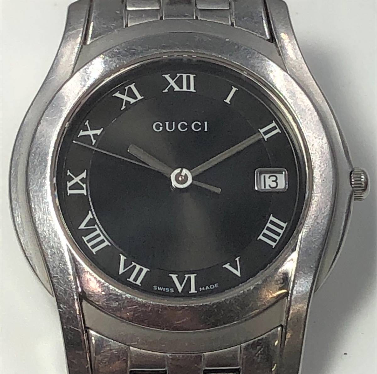 ★ GUCCI グッチ YA055302 Gクラス 腕時計 メンズ 文字盤ブラック 【9429】_画像1