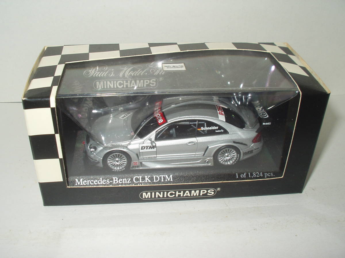 PMA Mercedes CLK Coupe DTM 2002 Test Car / ミニチャンプス 2002DTM メルセデス CLK クーペ テストカー ( 1:43 )_画像1