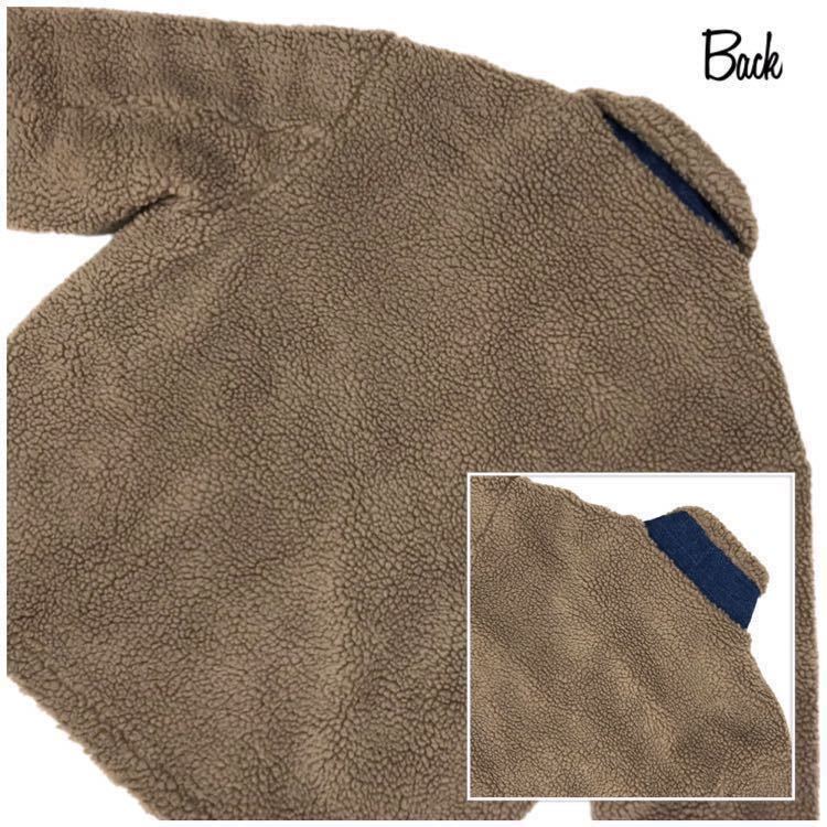 【新品★送料込み即決SALE価格!!】ユニセックス プードル・ファー/ボア+デニム オーバーサイズ フルライニング ジャケット フリーサイズ