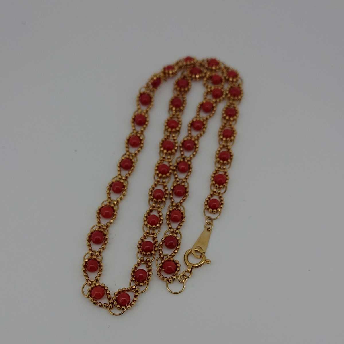 k18 red .. necklace 