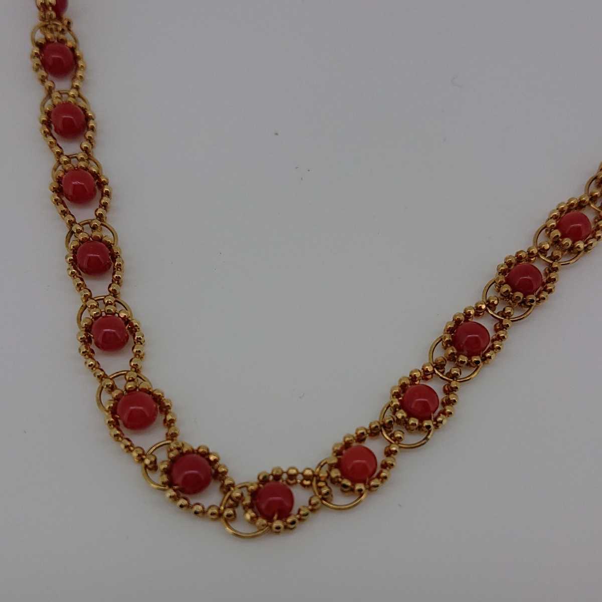 k18 red .. necklace 