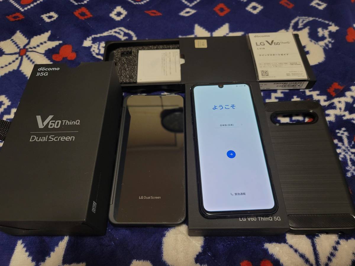 LG V60 ThinQ 5G docomo L-51A SIMフリー おまけ付-