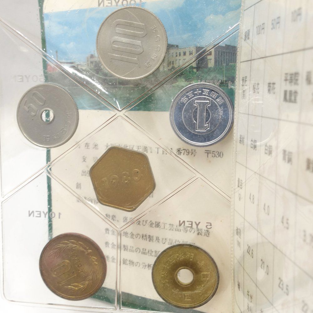 貨幣セット 額面166円 ミントセット MINT BUREAU JAPAN 1980年 コレクション/081145_画像3