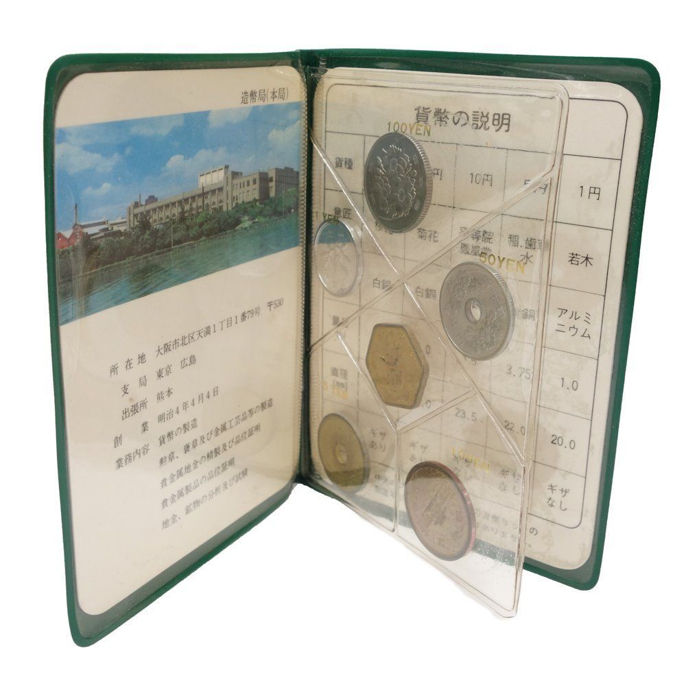 貨幣セット 額面166円 ミントセット MINT BUREAU JAPAN 1980年 コレクション/081145_画像2