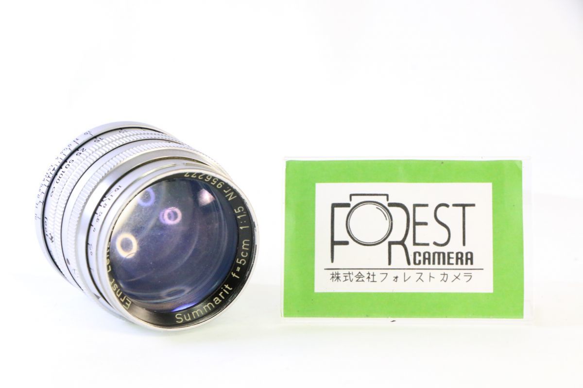 実用■Leica ライカ Summarit 5cm F1.5 No.956277 Lマウント■くもり■4316