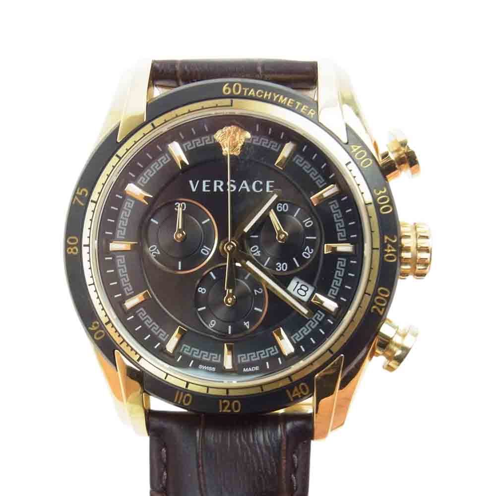 VERSACE ヴェルサーチ VEDB00318 V-RAY クロノグラフ クォーツ 腕時計 ...