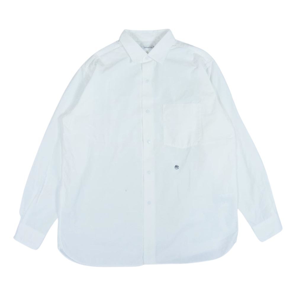 【信頼】 nanamica S【中古】 ホワイト系 シャツ 長袖 ウィンド カラー レギュラー Shirt Wind Collar Regular SUGS007 ナナミカ Sサイズ